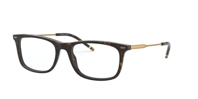 Brillen Polo PH 2220 (5003) farbe dark havana form quadratisch gläser demo lens