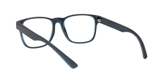 Brillen Polo PH 2221 (5698) farbe shiny transparent blue form quadratisch gläser demo lens