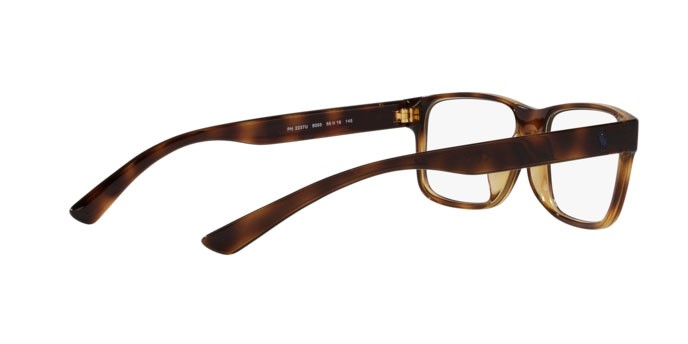 Eyeglasses Polo PH 2237U (5003) color shiny havana shape square lenses demo lens