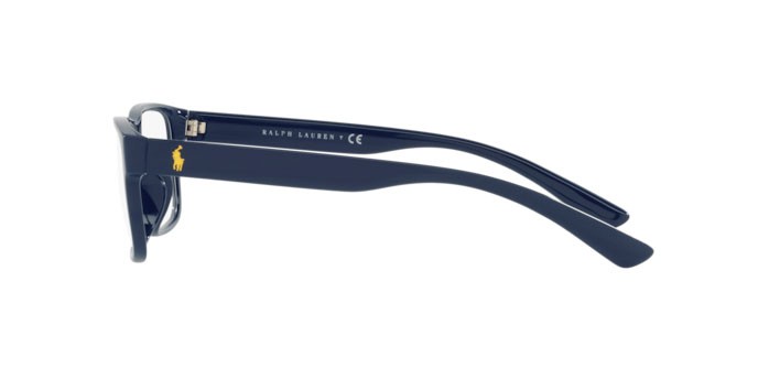 Eyeglasses Polo PH 2237U (5620) color shiny navy blue shape square lenses demo lens