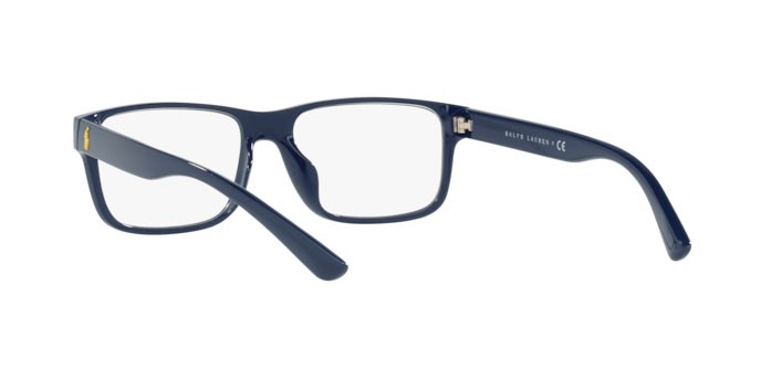 Eyeglasses Polo PH 2237U (5620) color shiny navy blue shape square lenses demo lens