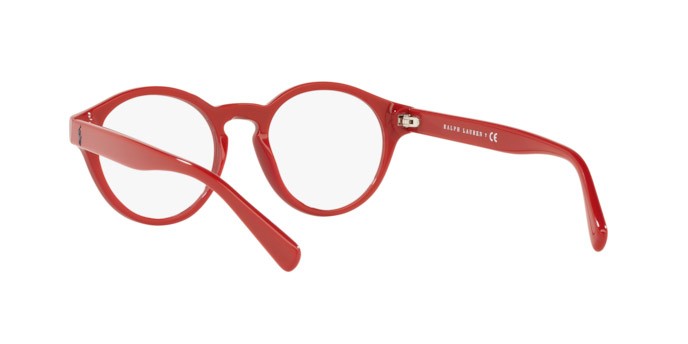 Brillen Polo PH 2243 (5257) farbe shiny red form pantos gläser demo lens