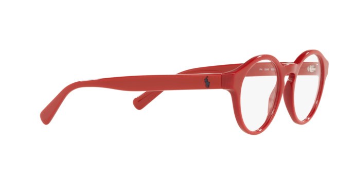Brillen Polo PH 2243 (5257) farbe shiny red form pantos gläser demo lens