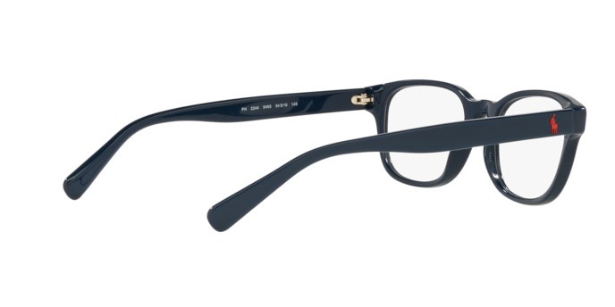 Brillen Polo PH 2244 (5465) farbe shiny navy blue form pantos gläser demo lens