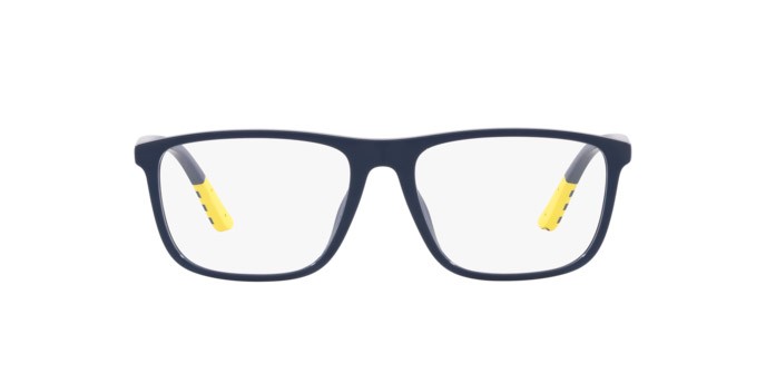 Eyeglasses Polo PH 2245U (5902) color shiny navy blue shape rectangle lenses demo lens