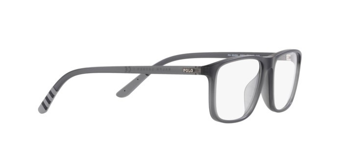 Brillen Polo PH 2245U (5903) farbe matte transp. grey form rechteckig gläser demo lens