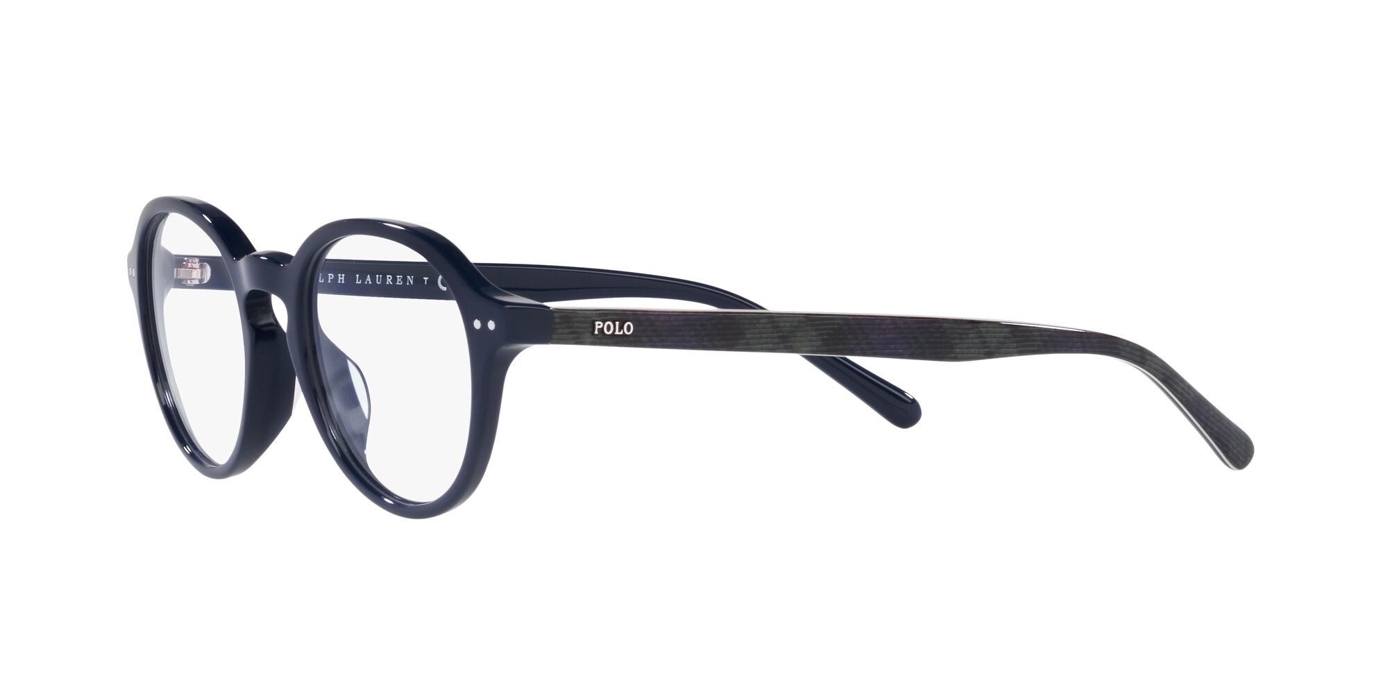 Eyeglasses Polo PH 2251U (5569) color blu navy brillante shape oval lenses lente demo
