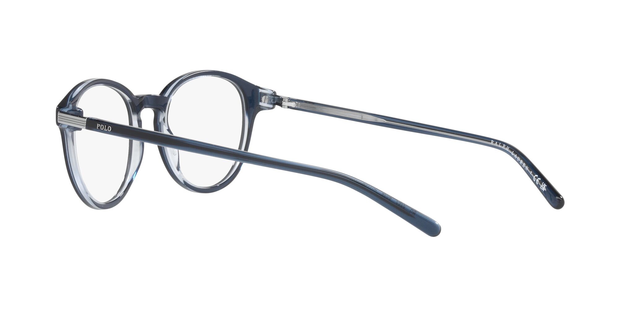 Brillen Polo PH 2252 (6028) farbe shiny transparent blue on crystal form pantos gläser lente demo
