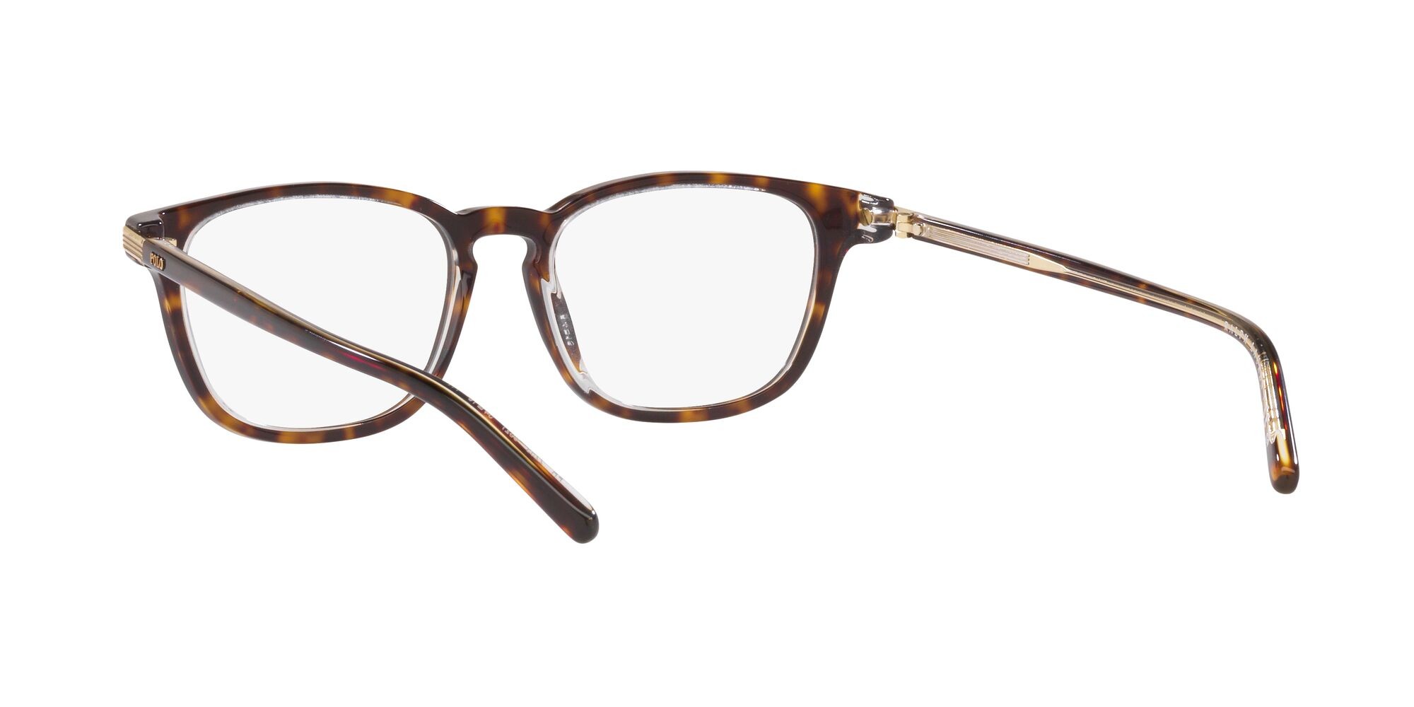Brillen Polo PH 2253 (6027) farbe shiny havana on crystal form quadratisch gläser lente demo