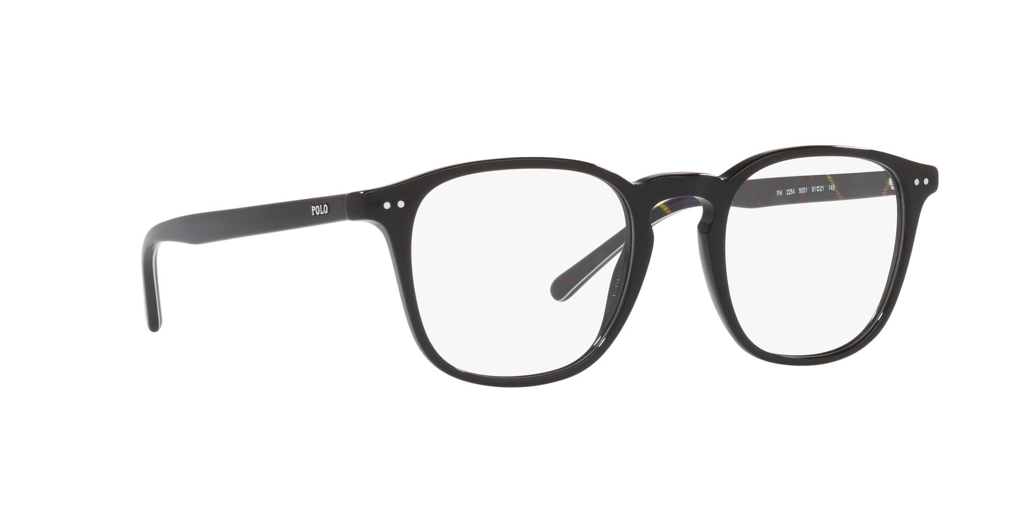 Brillen Polo PH 2254 (5001) farbe nero lucido form quadratisch gläser lente demo