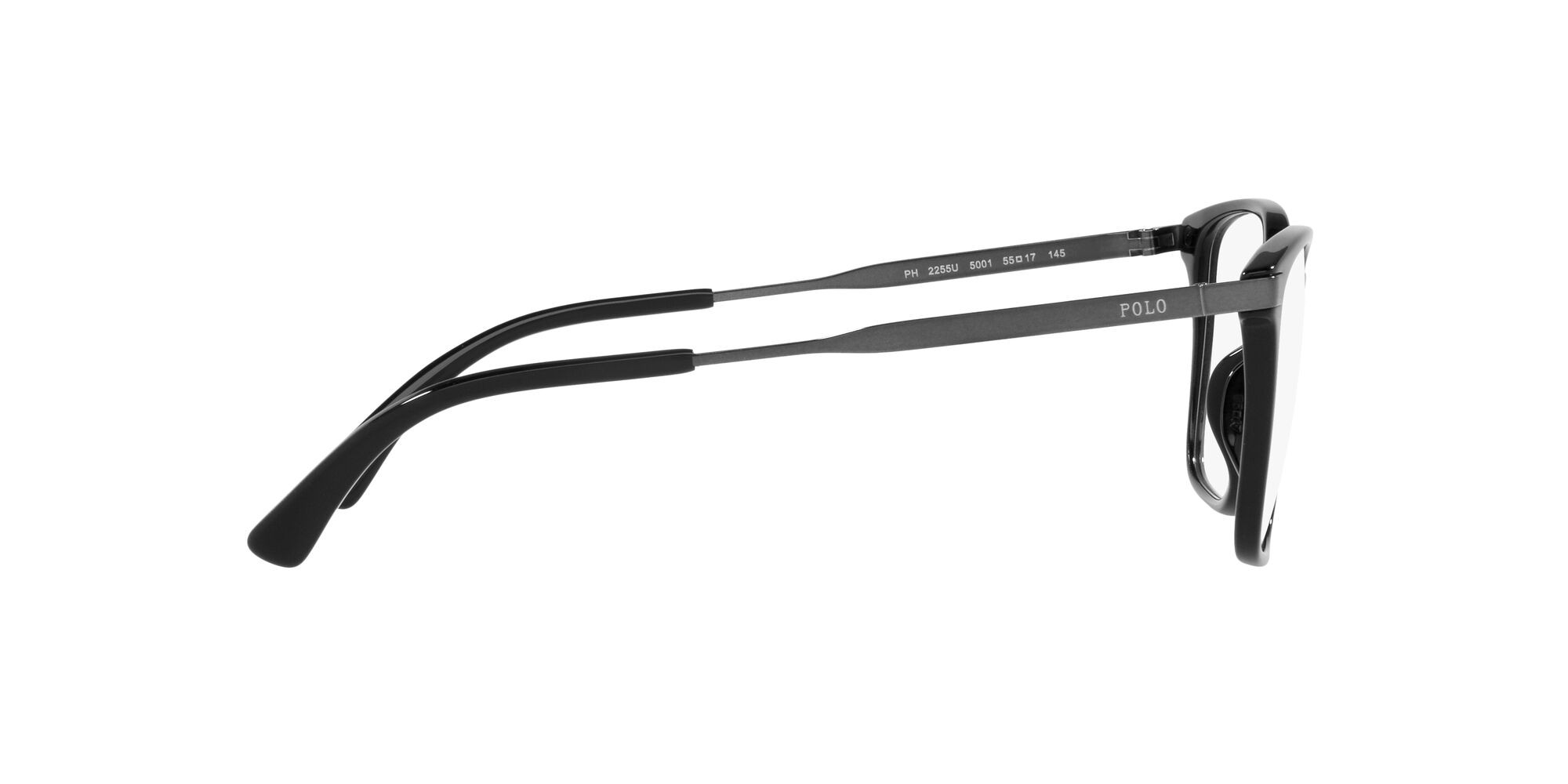 Brillen Polo PH 2255U (5001) farbe nero lucido form rechteckig gläser lente demo