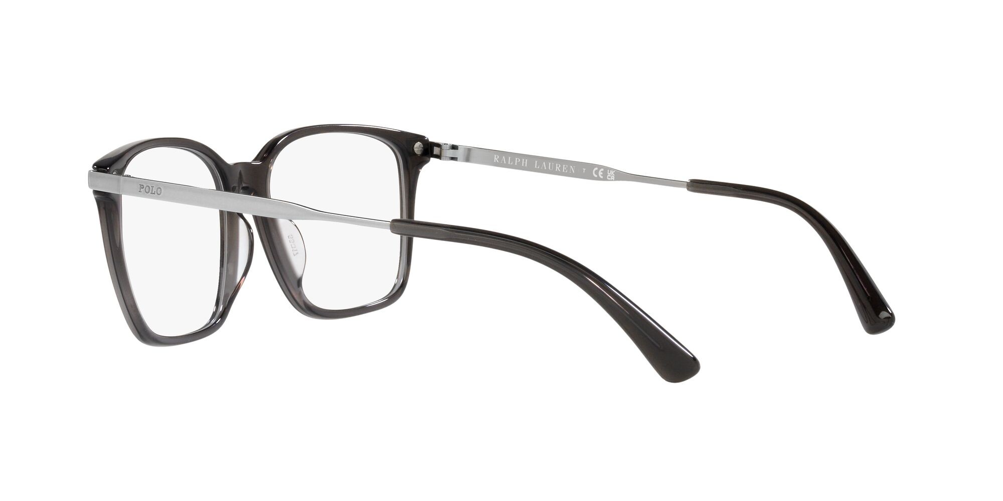 Brillen Polo PH 2255U (5752) farbe shiny transp grey form rechteckig gläser lente demo