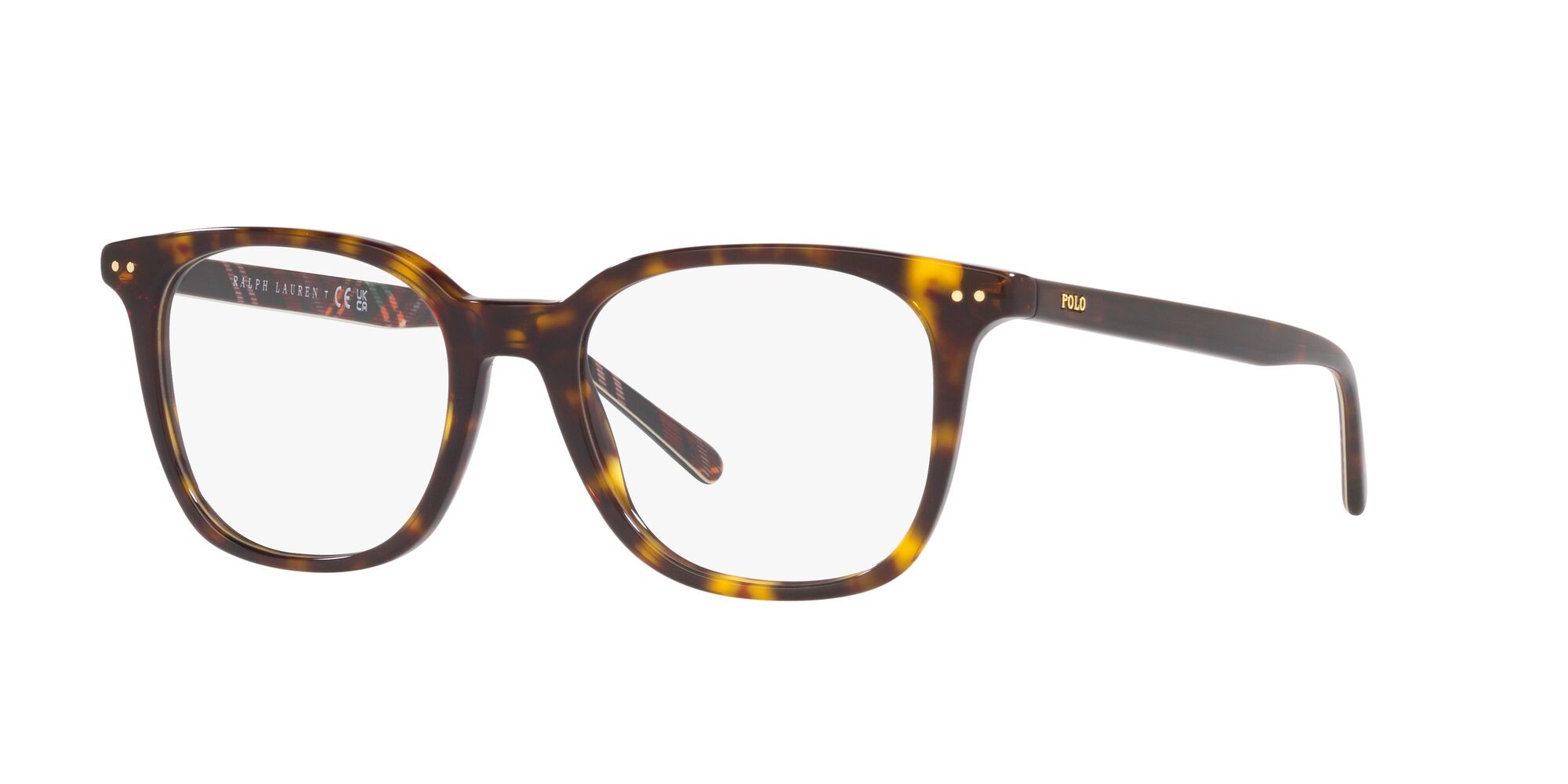 Eyeglasses Polo PH 2256 (5003) color havana scuro lucido shape square lenses lente demo