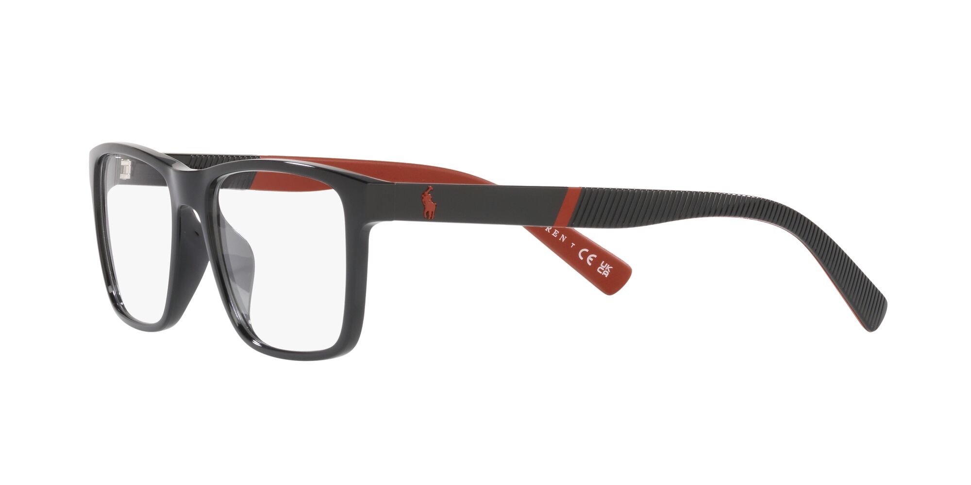 Eyeglasses Polo PH 2257U (5001) color nero lucido shape rectangle lenses lente demo