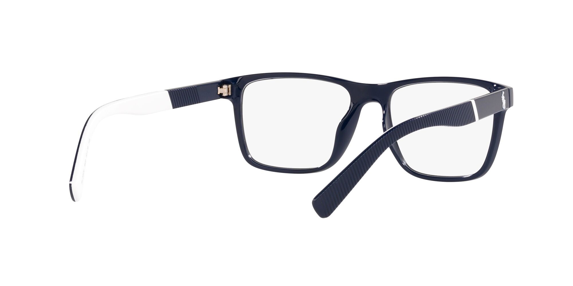 Eyeglasses Polo PH 2257U (5620) color blu navy brillante shape rectangle lenses lente demo