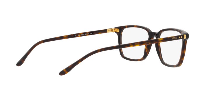 Occhiali da vista Polo PH 2259 (5003) colore havana scuro lucido forma quadrato lenti lente demo