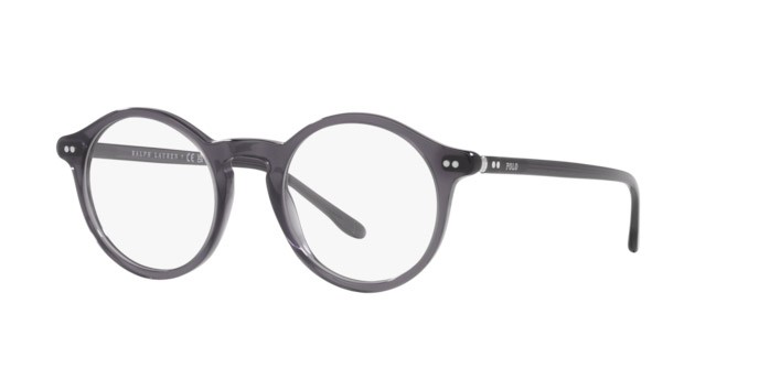 Occhiali da vista Polo PH 2260 (5965) colore grigio trasparente lucido forma rotondo lenti lente demo