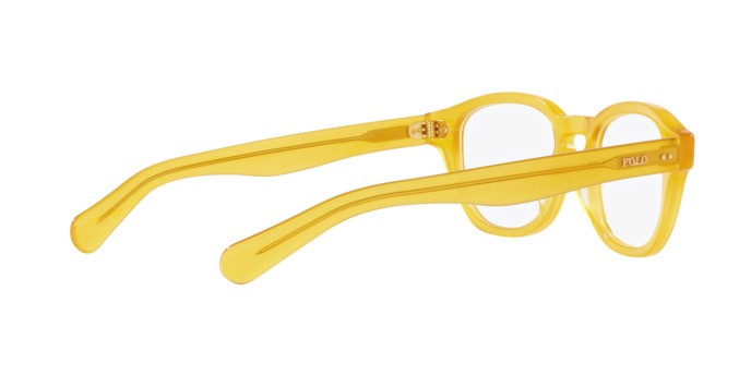 Eyeglasses Polo PH 2261U (5005) color miele opalino brillante shape square lenses lente demo