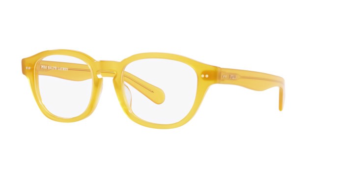 Eyeglasses Polo PH 2261U (5005) color miele opalino brillante shape square lenses lente demo