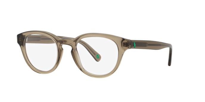 Occhiali da vista Polo PH 2262 (6085) colore marrone chiaro brillante trasparente forma pantos lenti lente demo