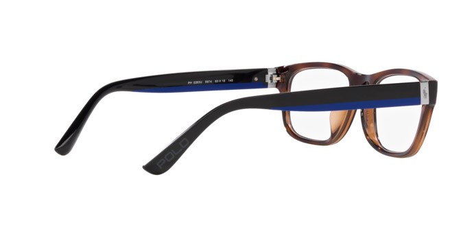 Occhiali da vista Polo PH 2263U (5974) colore shiny havana brown forma quadrato lenti lente demo