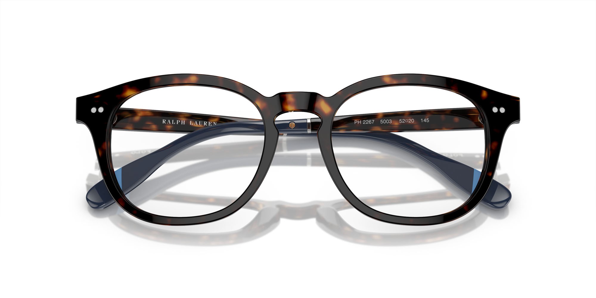 Brillen Polo PH 2267 (5003) farbe havana scuro lucido form quadratisch gläser lente demo