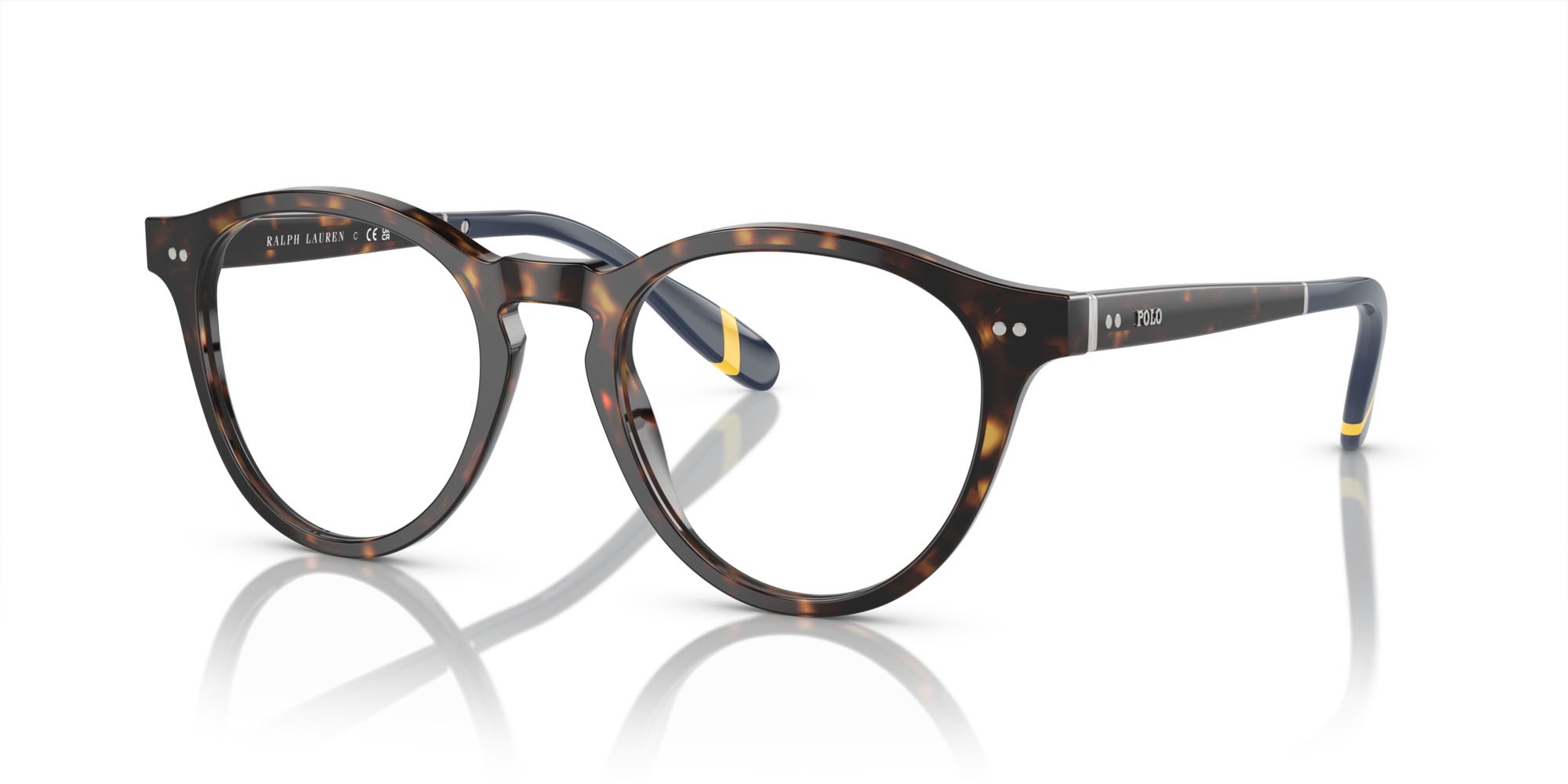 Occhiali da vista Polo PH 2268 (5003) colore havana scuro lucido forma rettangolare lenti lente demo