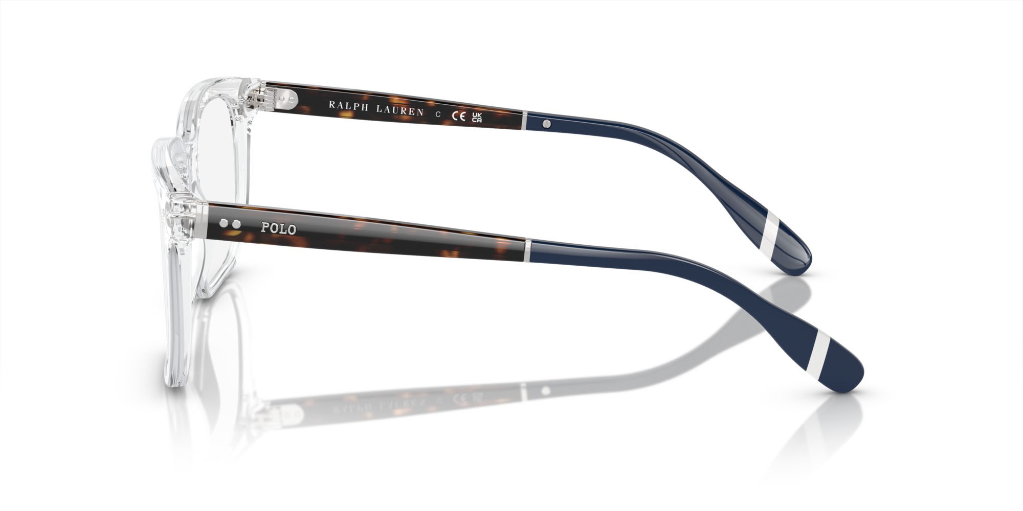 Eyeglasses Polo PH 2269 (5331) color crystal brillante shape square lenses lente demo