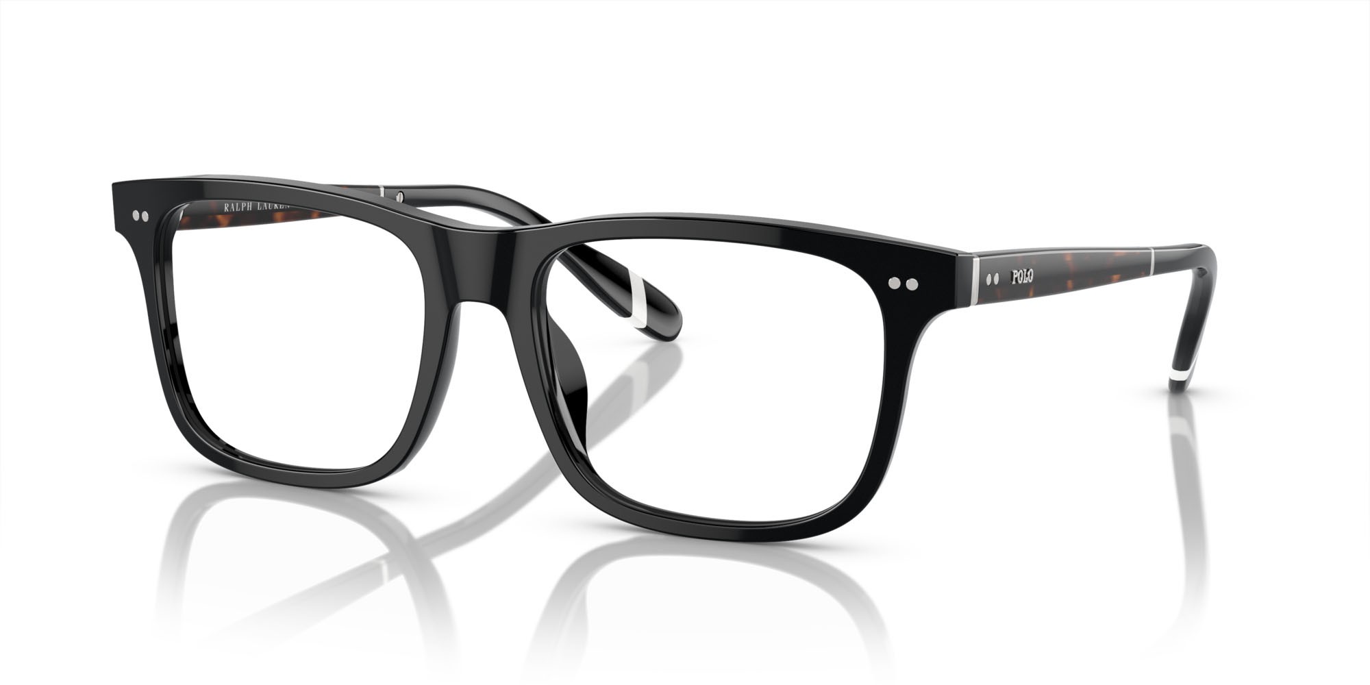 Occhiali da vista Polo PH 2270U (5001) colore nero lucido forma rettangolare lenti lente demo