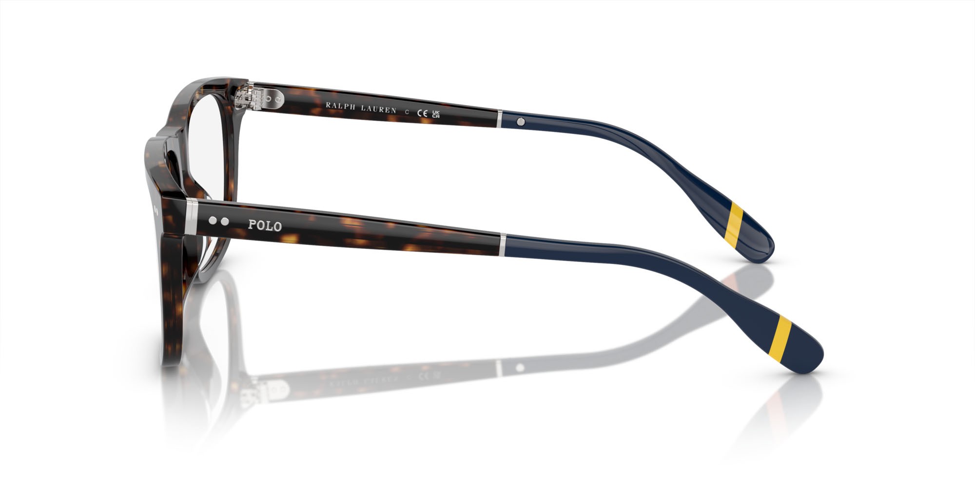 Eyeglasses Polo PH 2270U (5003) color havana scuro lucido shape rectangle lenses lente demo