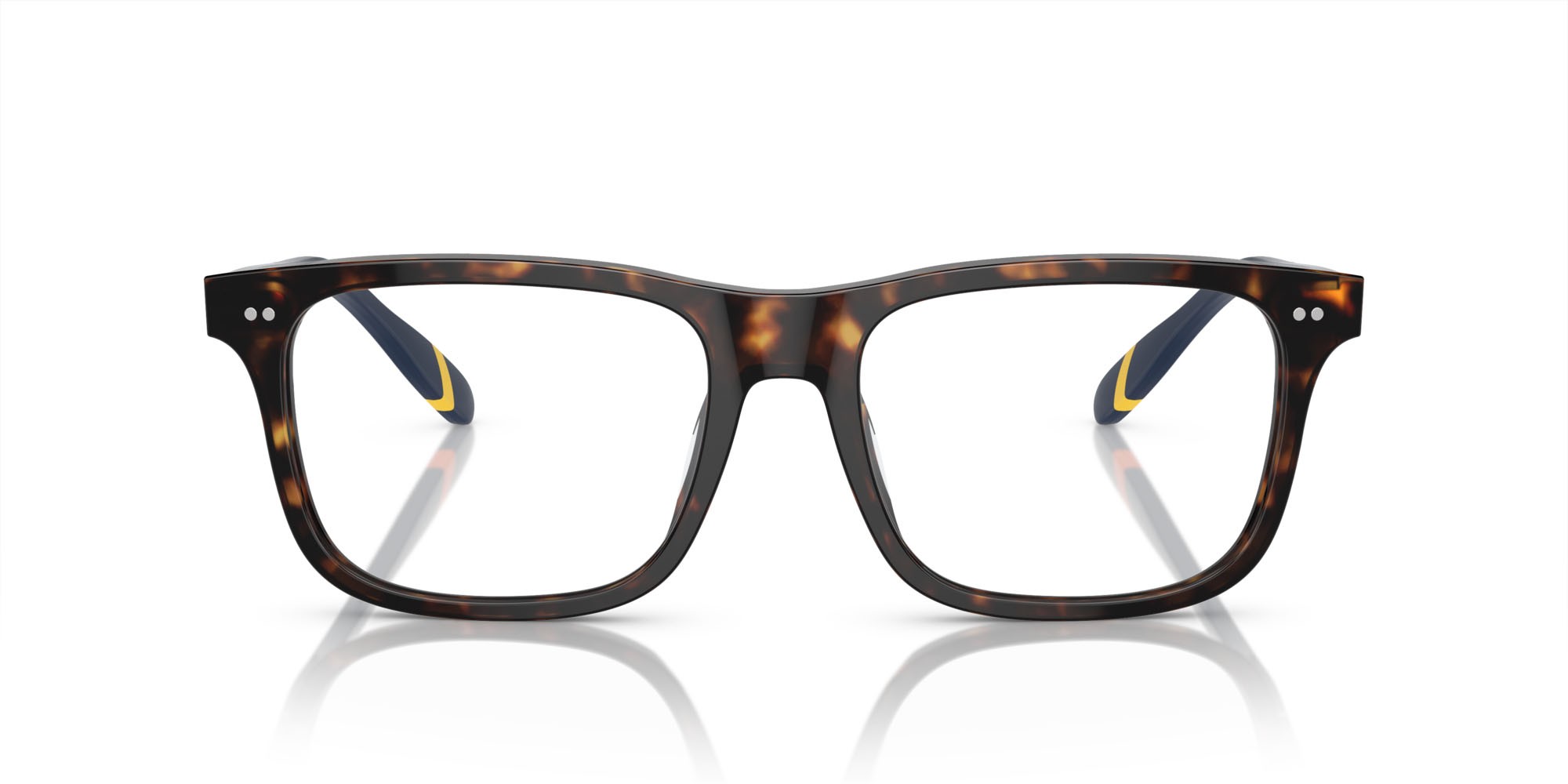 Eyeglasses Polo PH 2270U (5003) color havana scuro lucido shape rectangle lenses lente demo