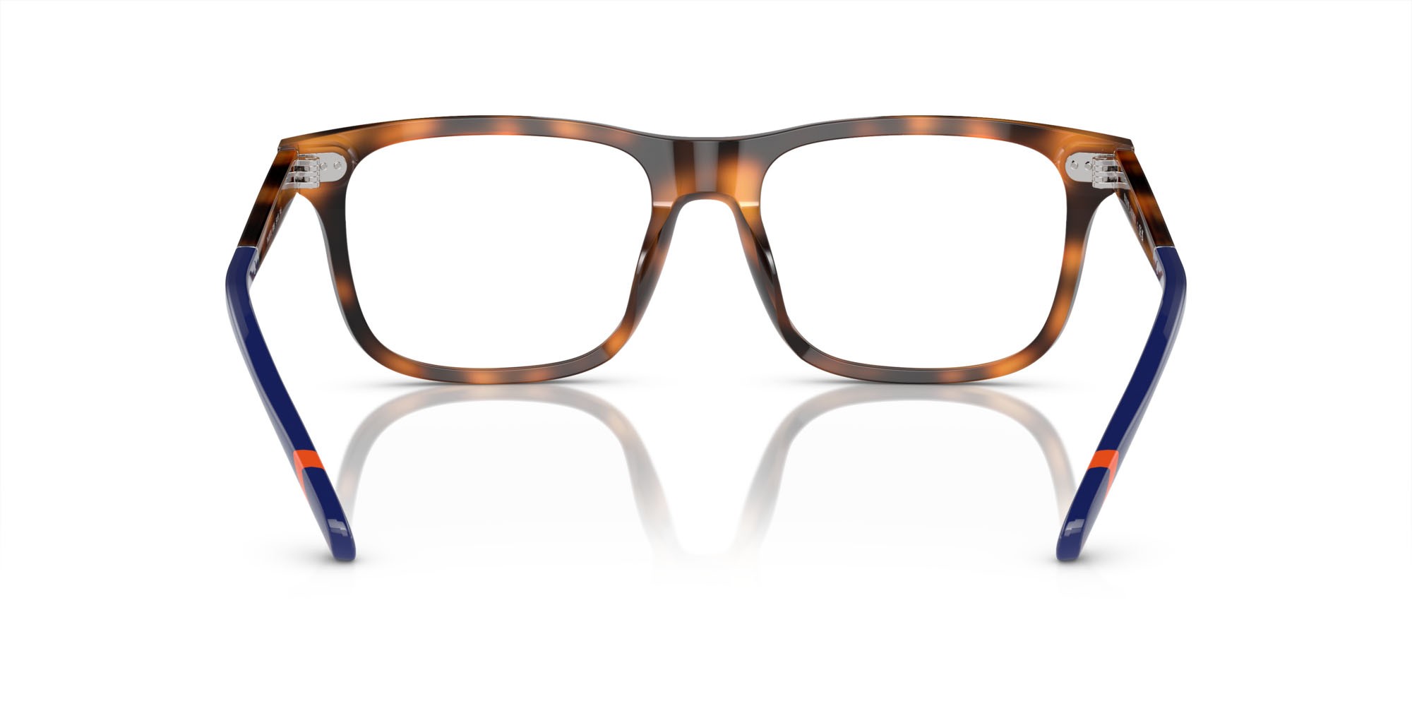 Occhiali da vista Polo PH 2270U (6089) colore rosso lucido havana forma rettangolare lenti lente demo