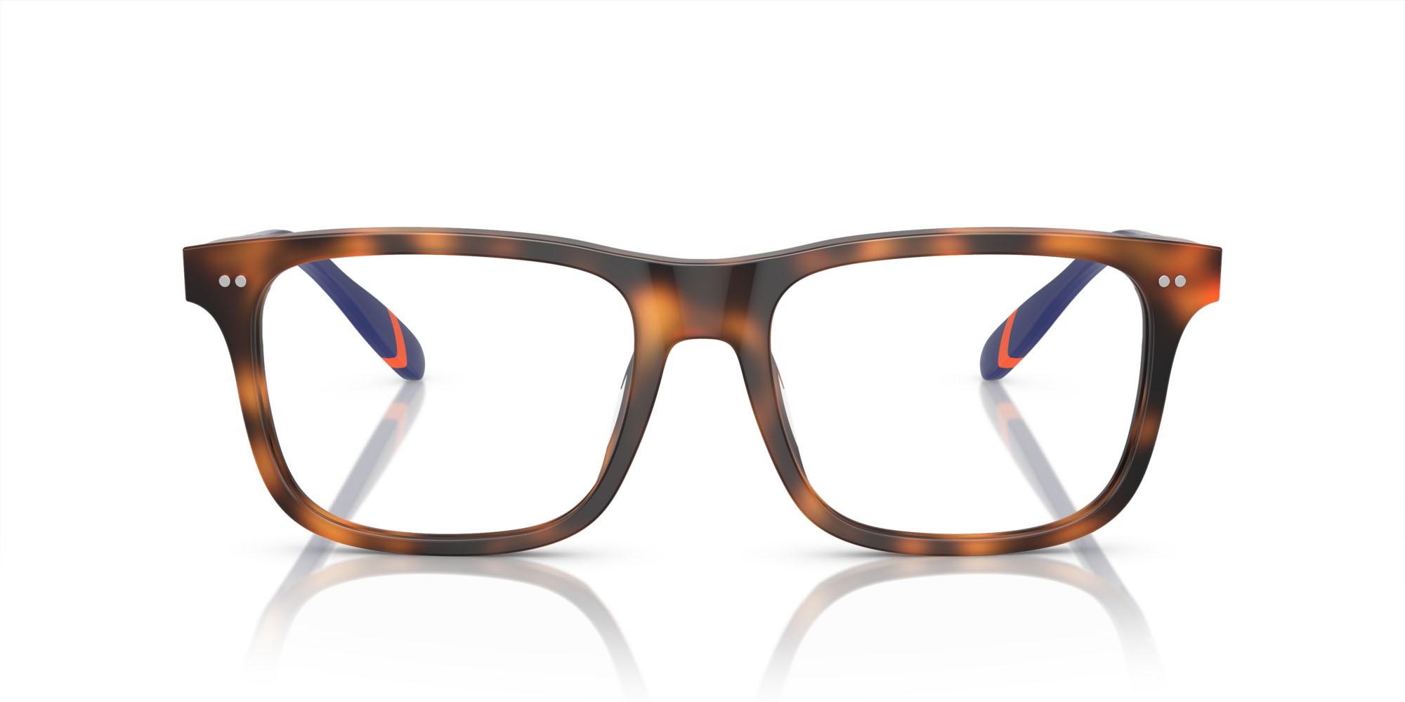 Occhiali da vista Polo PH 2270U (6089) colore rosso lucido havana forma rettangolare lenti lente demo