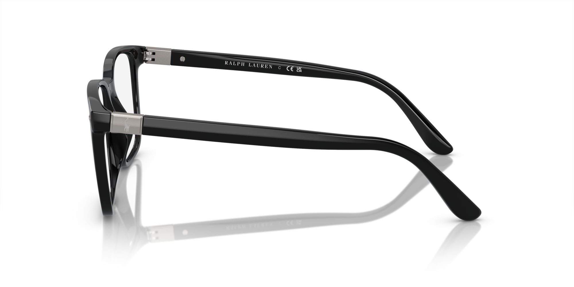 Eyeglasses Polo PH 2271U (5001) color nero lucido shape square lenses lente demo