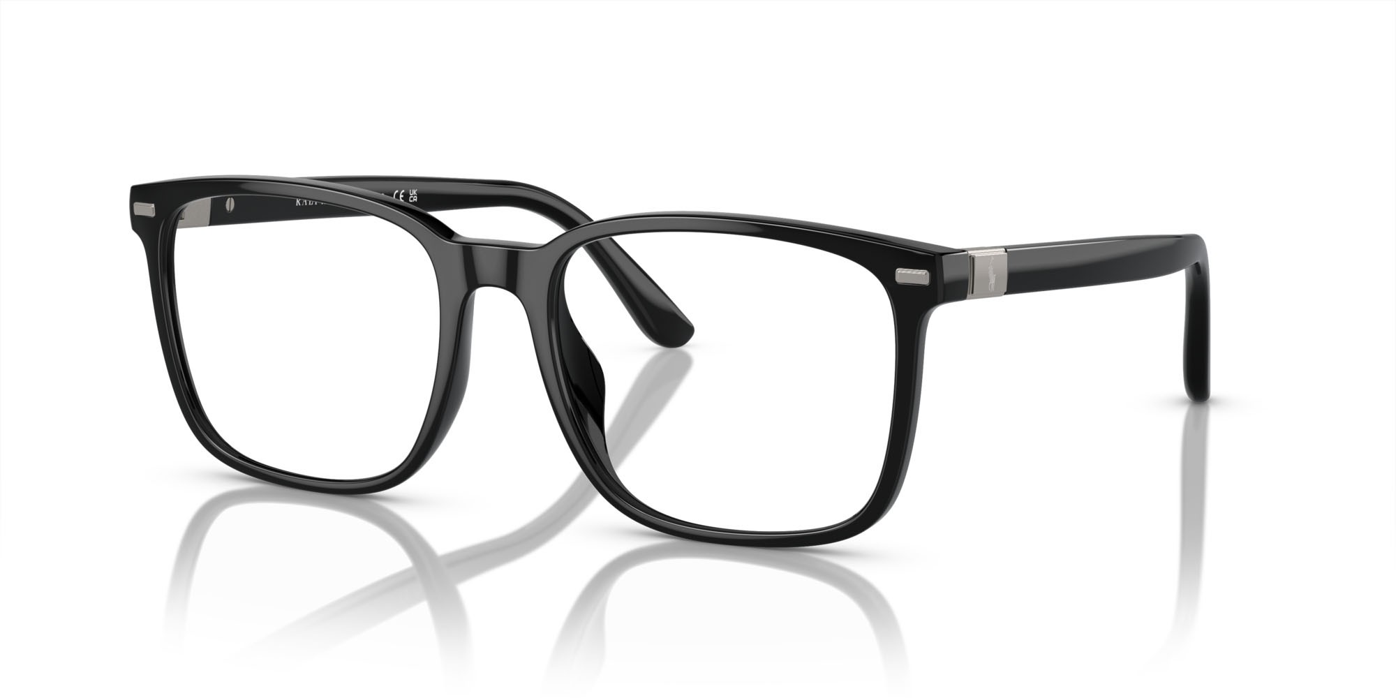 Eyeglasses Polo PH 2271U (5001) color nero lucido shape square lenses lente demo