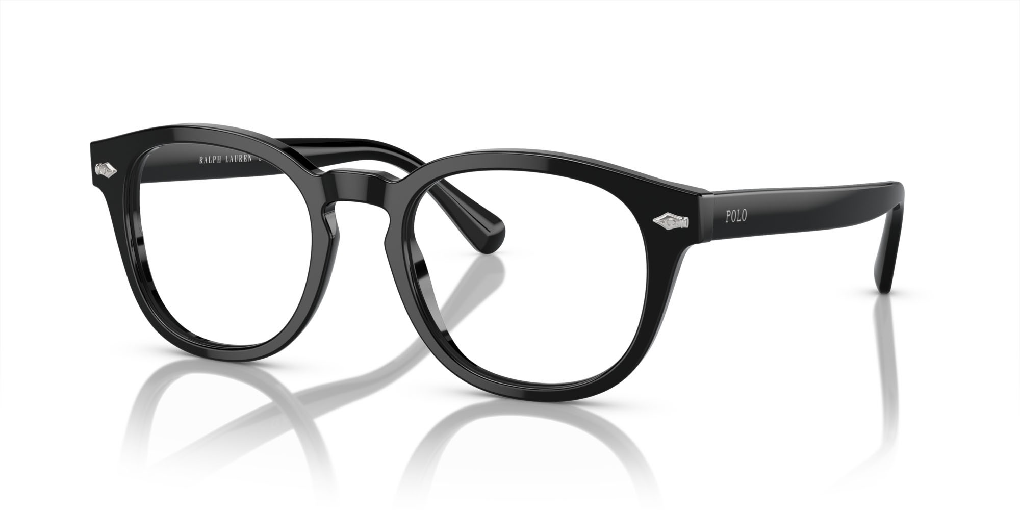 Eyeglasses Polo PH 2272 (5001) color nero lucido shape pantos lenses lente demo