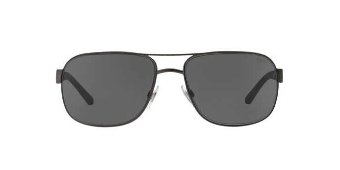 Occhiali da sole Polo PH 3093 (928887) colore mat dark gunmetal forma quadrato lenti grey