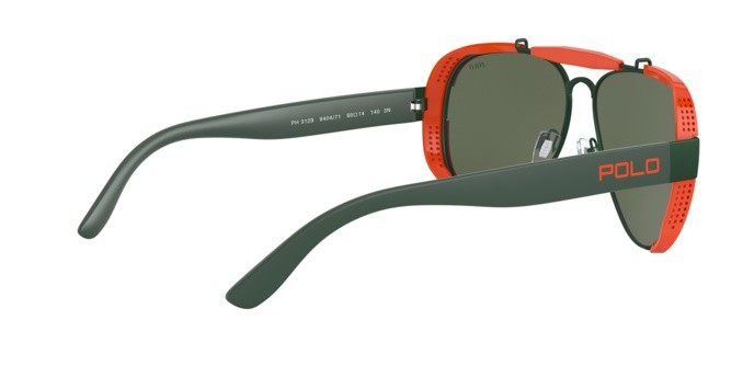 Sonnenbrillen Polo PH 3129 (940471) farbe matte gollege green form aviator gläser green