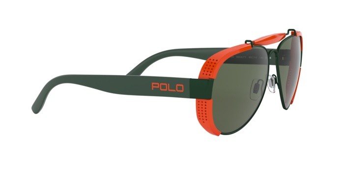 Sonnenbrillen Polo PH 3129 (940471) farbe matte gollege green form aviator gläser green