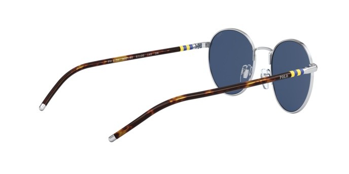 Sonnenbrillen Polo PH 3133 (900180) farbe silver form pantos gläser dark blue