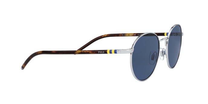 Sonnenbrillen Polo PH 3133 (900180) farbe silver form pantos gläser dark blue