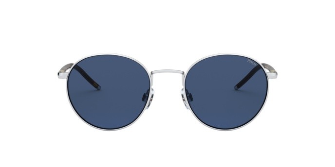 Sonnenbrillen Polo PH 3133 (900180) farbe silver form pantos gläser dark blue