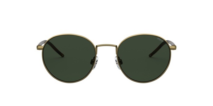Occhiali da sole Polo PH 3133 (932471) colore semishiny brass forma pantos lenti green
