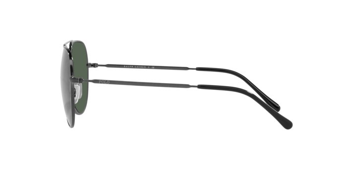 Occhiali da sole Polo PH 3139 (915771) colore shiny dark gunmetal forma aviator lenti dark green