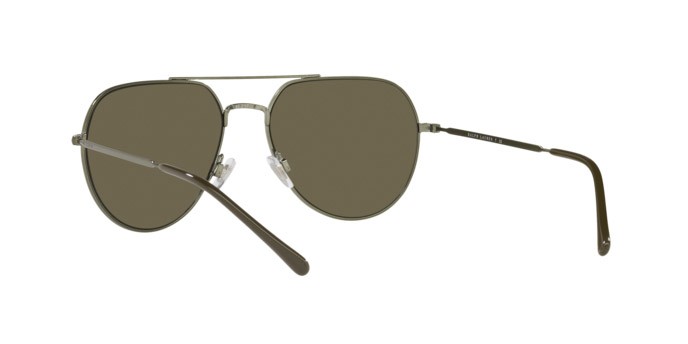 Occhiali da sole Polo PH 3139 (9429/3) colore shiny army olive forma aviator lenti brown