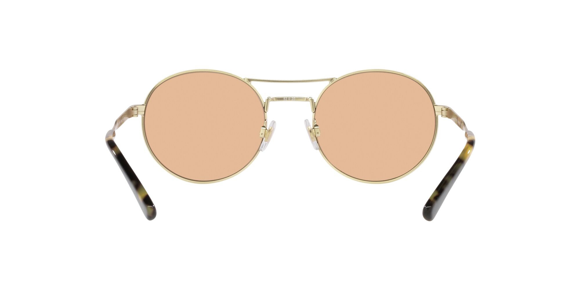Sunglasses Polo PH 3142 (9271/3) color oro pallido semi-brillante shape round lenses marrone chiaro