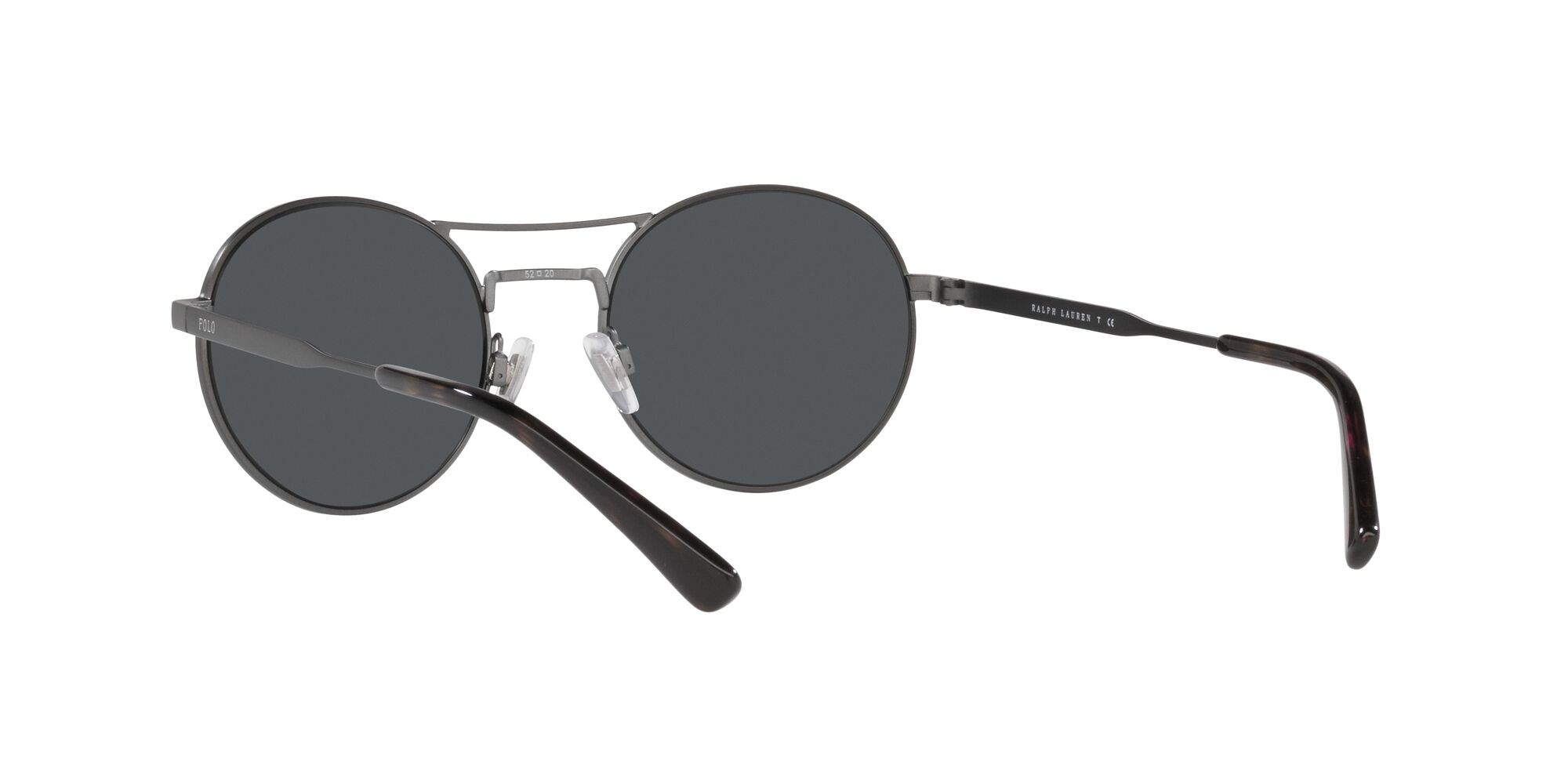 Sonnenbrillen Polo PH 3142 (930787) farbe gunmetal scuro semi-brillante form rund gläser grigio scuro