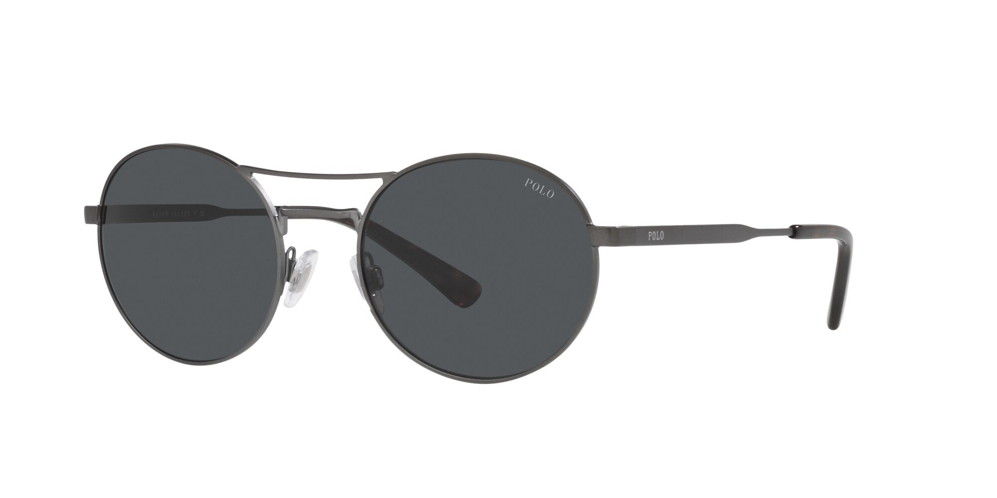 Sonnenbrillen Polo PH 3142 (930787) farbe gunmetal scuro semi-brillante form rund gläser grigio scuro