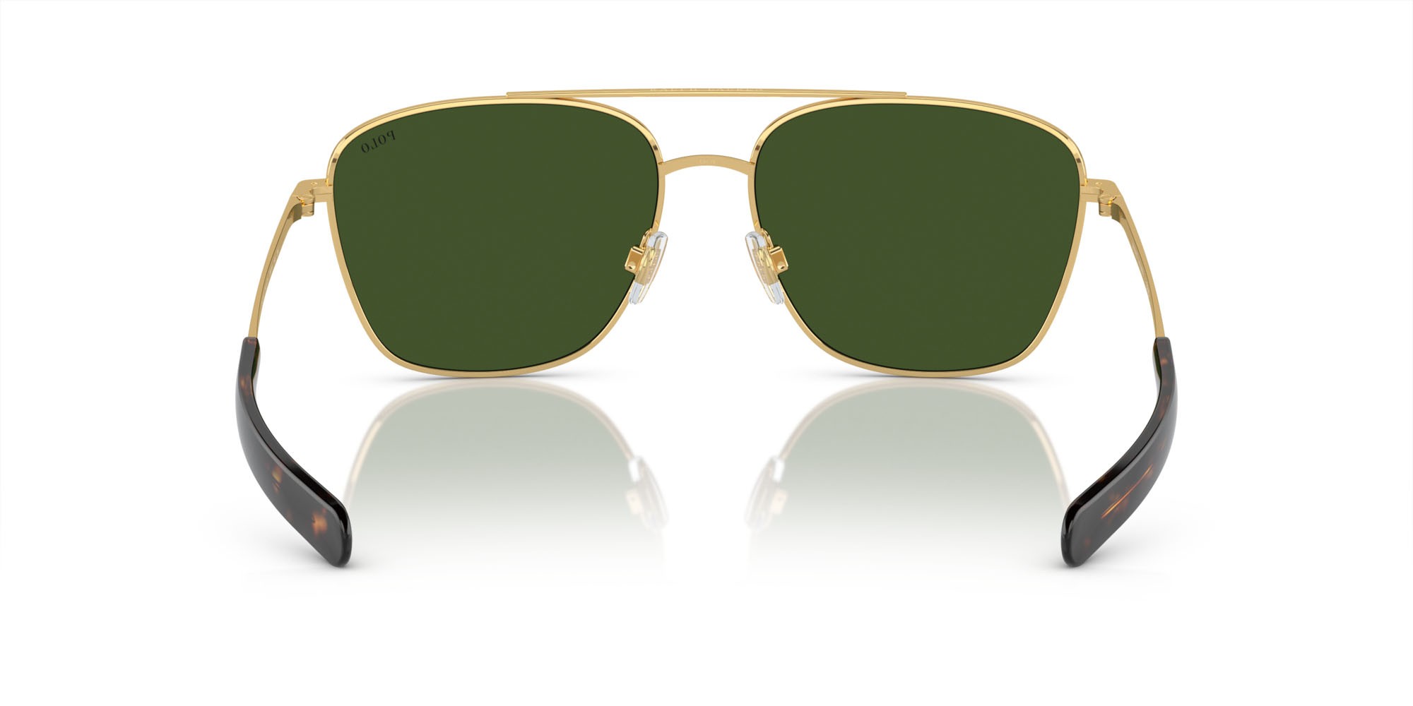 Occhiali da sole Polo PH 3147 (941171) colore oro lucido forma aviator lenti verde bottiglia