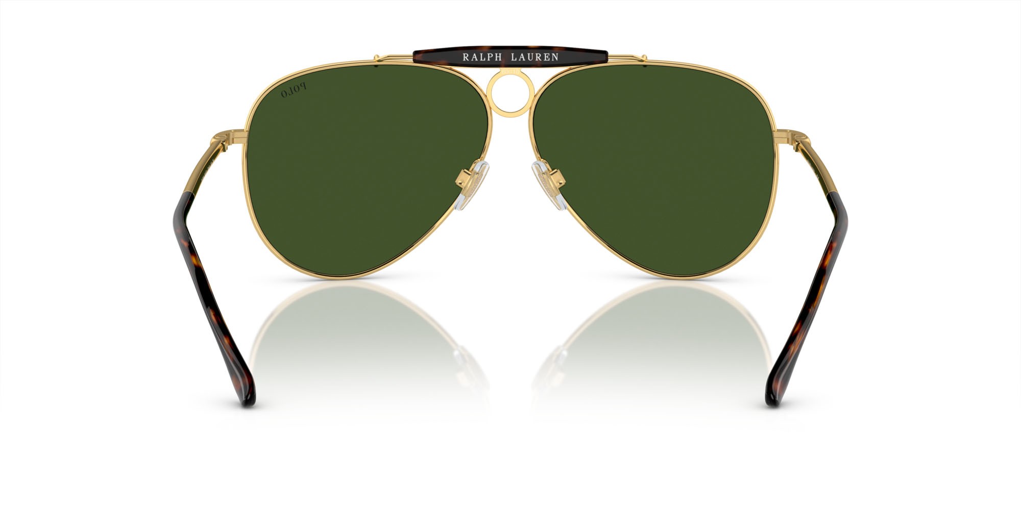 Occhiali da sole Polo PH 3149 (941171) colore oro lucido forma aviator lenti verde bottiglia